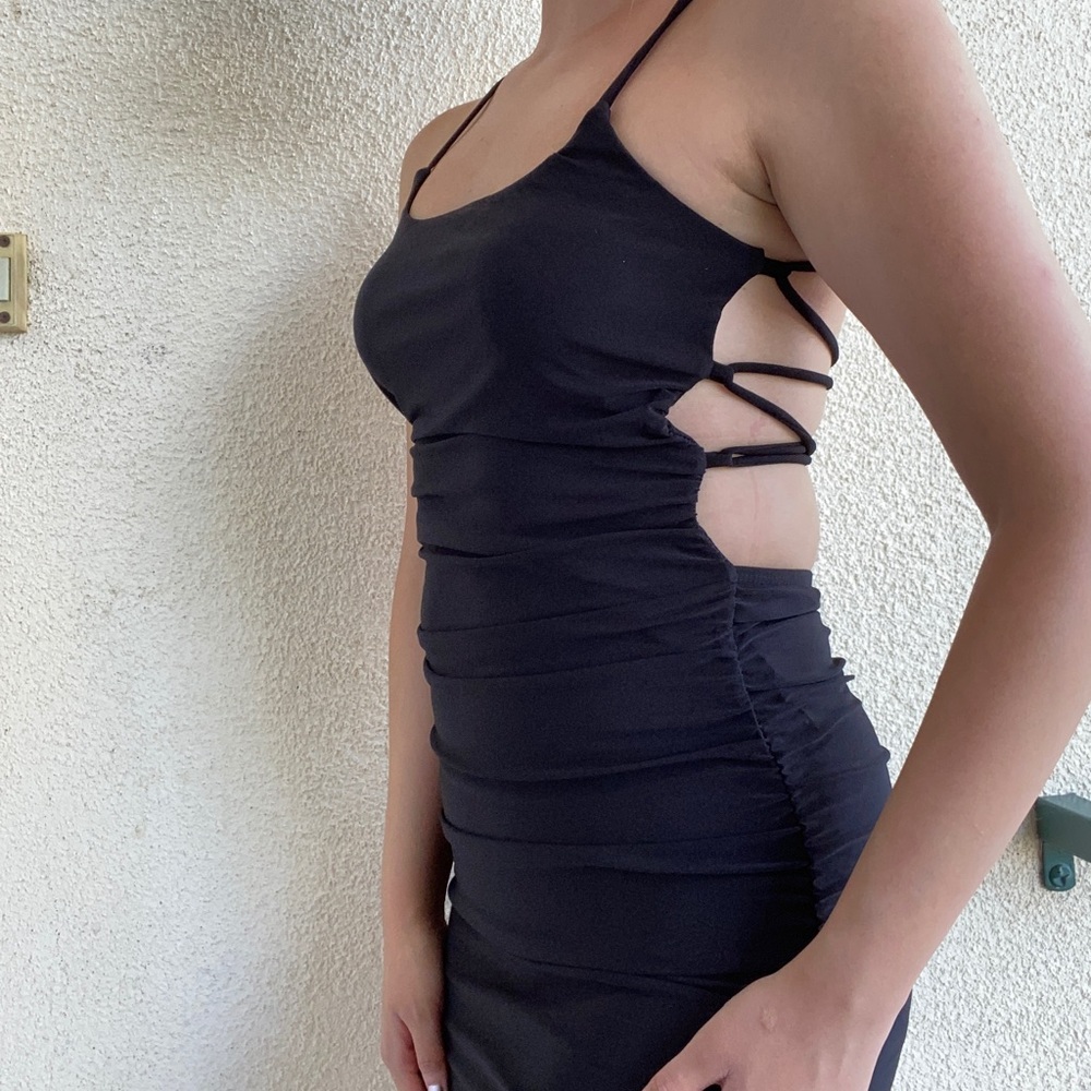 Black cutout dress